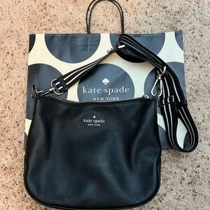 Kate Spade Black Pebbled Leather Shoulder Bag